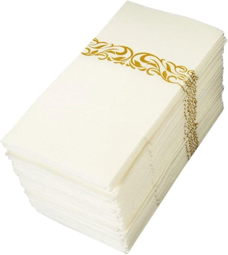 50 قطعة مناديل جيب أنيقة بنقشات محمولة خفيفة الوزن للنزهات الخارجية والمطاعم وتناول الطعام - Image 1