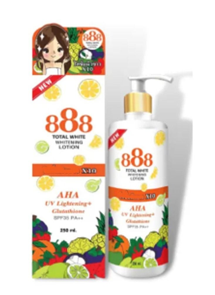 888 TOTAL WHITE - Whitening Lotion250ml - Image 1