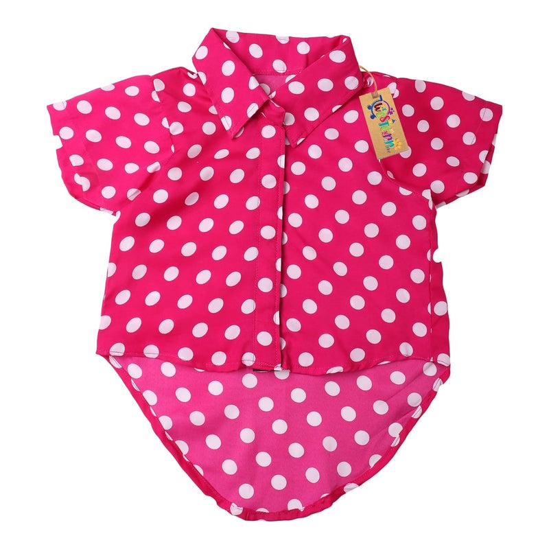 Western Era Cotton Printed Breathable Basic Vest Dog Shirt, Super Soft Shirt, Cute Lightweight Thin Shirt for Your Furries, Ultra Comfort Dog Apparel (Polka Pink) (Large - 20inch) - Image 5