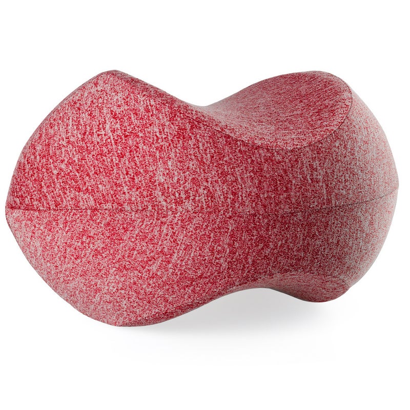 Memory Foam Orthopedic Leg Pillow Rugby Coral Red Cationic Cloth