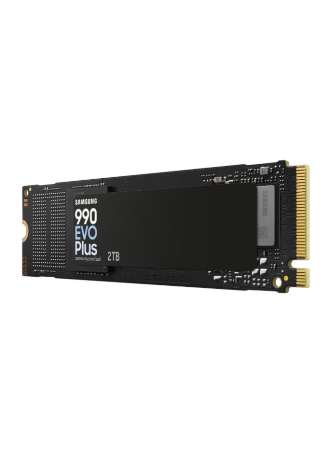 سامسونج قرص صلب داخلي NVMe M.2 SSD سعة 2 تيرابايت 990 EVO Plus، PCIe 4.0 x4 / PCIe 5.0 x2، NVMe 2.0 (2280)، سرعة قراءة 7250 ميجابايت/ثانية، سرعة كتابة 6300 ميجابايت/ثانية، مخصص للألعاب وتحرير الرسوميات، MZ-V9S2T0BW - Image 2