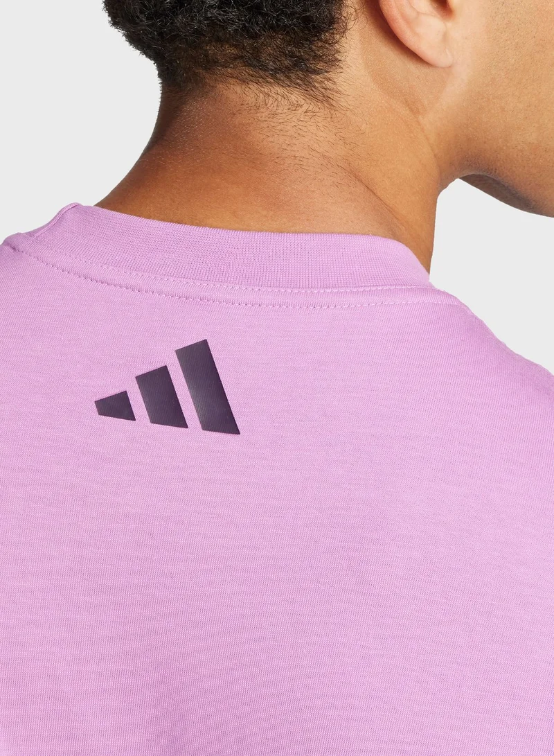 Adidas Bloom Sky Print T-Shirt