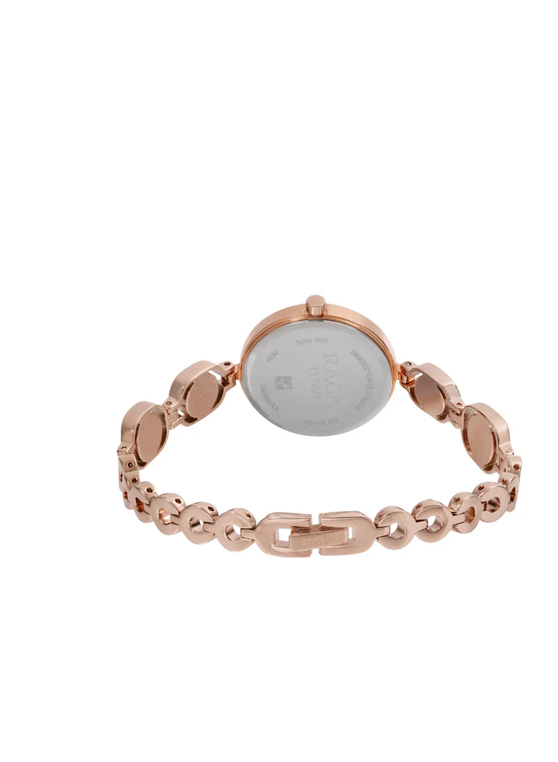 TITAN Titan Raga ia Rose Gold Dial Analog with Date Metal Strap watch for Women