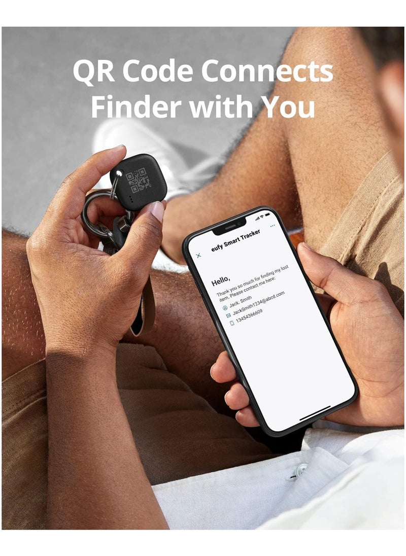 eufy - eufy Security SmartTrack Link Bluetooth Item Finder and Key Finder, Works with Apple Find My (iOS only), Find your Remote, Luggage, Phone, and More, Water Resistant (Android Not Supported) - Image 1