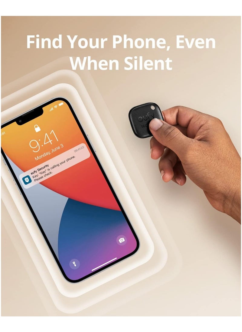 eufy - eufy Security SmartTrack Link Bluetooth Item Finder and Key Finder, Works with Apple Find My (iOS only), Find your Remote, Luggage, Phone, and More, Water Resistant (Android Not Supported) - Image 1