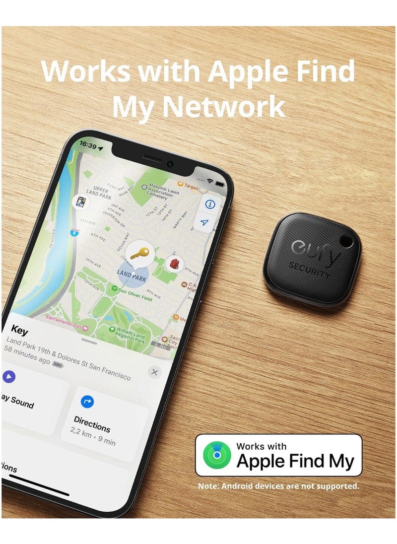 eufy - eufy Security SmartTrack Link Bluetooth Item Finder and Key Finder, Works with Apple Find My (iOS only), Find your Remote, Luggage, Phone, and More, Water Resistant (Android Not Supported) - Image 1