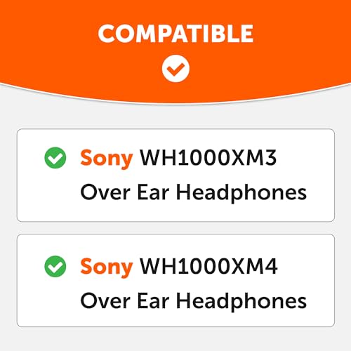 WC BandZ XM3 / XM4 - Silicone Headband Cover for Sony WH1000XM3 & WH1000XM4 Headphones by Wicked Cushions | Enhanced Comfort, Style, & Sweat Protection | Exclusively for Sony XM3 / XM4 | 90's Black - Image 2