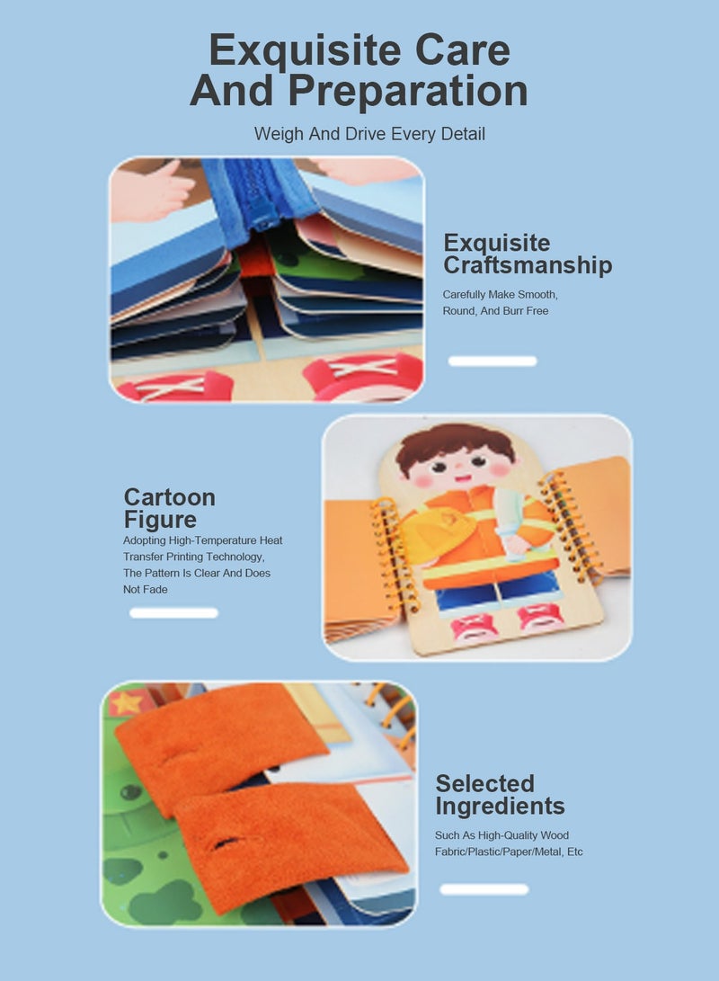 MaBaby Montessori Teaching Aids, Early Education Toys, Multi-layer Board, Multifunctional Dressing  - Image 4