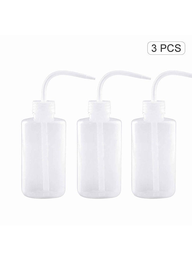 NIBEMINENT 3-Piece Plant Flower Succulent Watering Bottle Set Clear 250ml - Image 1