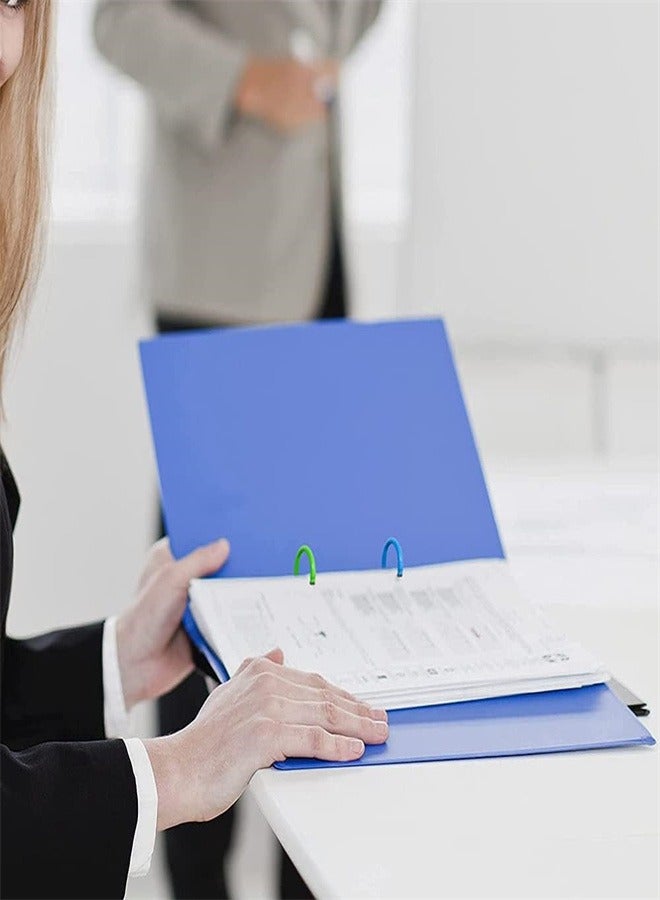 100 PCS Colorful Plastic Binder Rings,Multi-Color Binder Rings, Flexible Loose Leaf Book Rings for Cards, Scrapbooks and Keychains (20mm/0.78"Inner ring, 4 colors) - Image 3