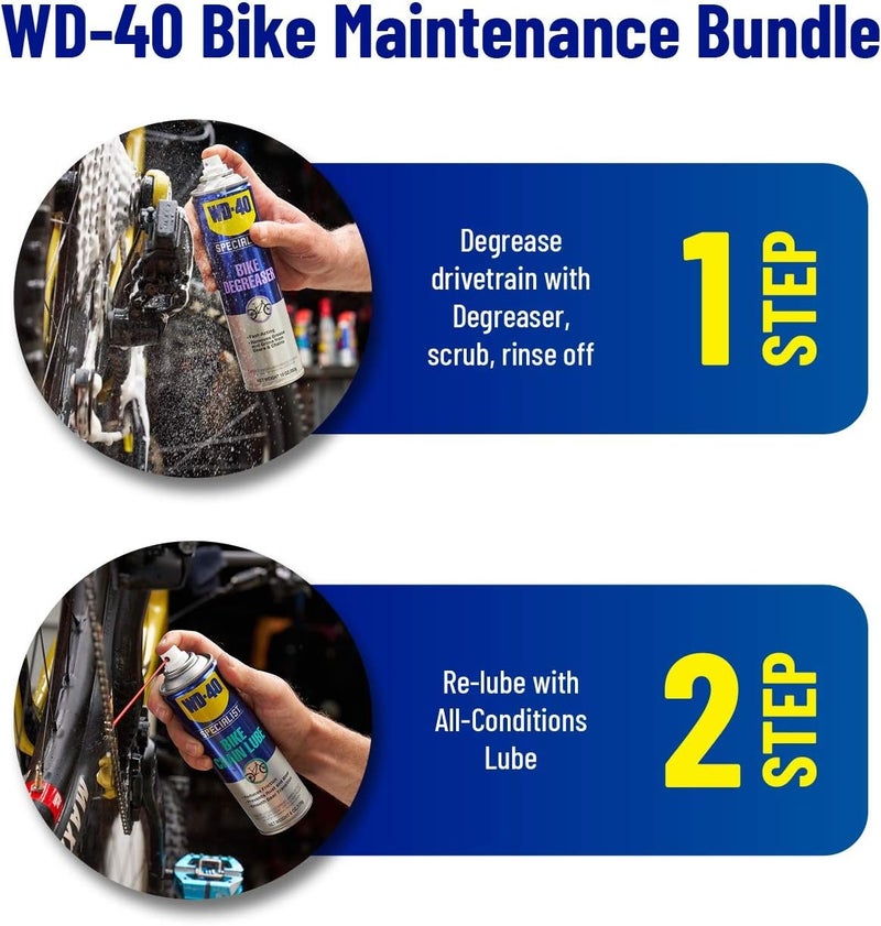 WD40 All Conditions Bike Chain Lube and Chain Cleaner/Degreaser - Image 2