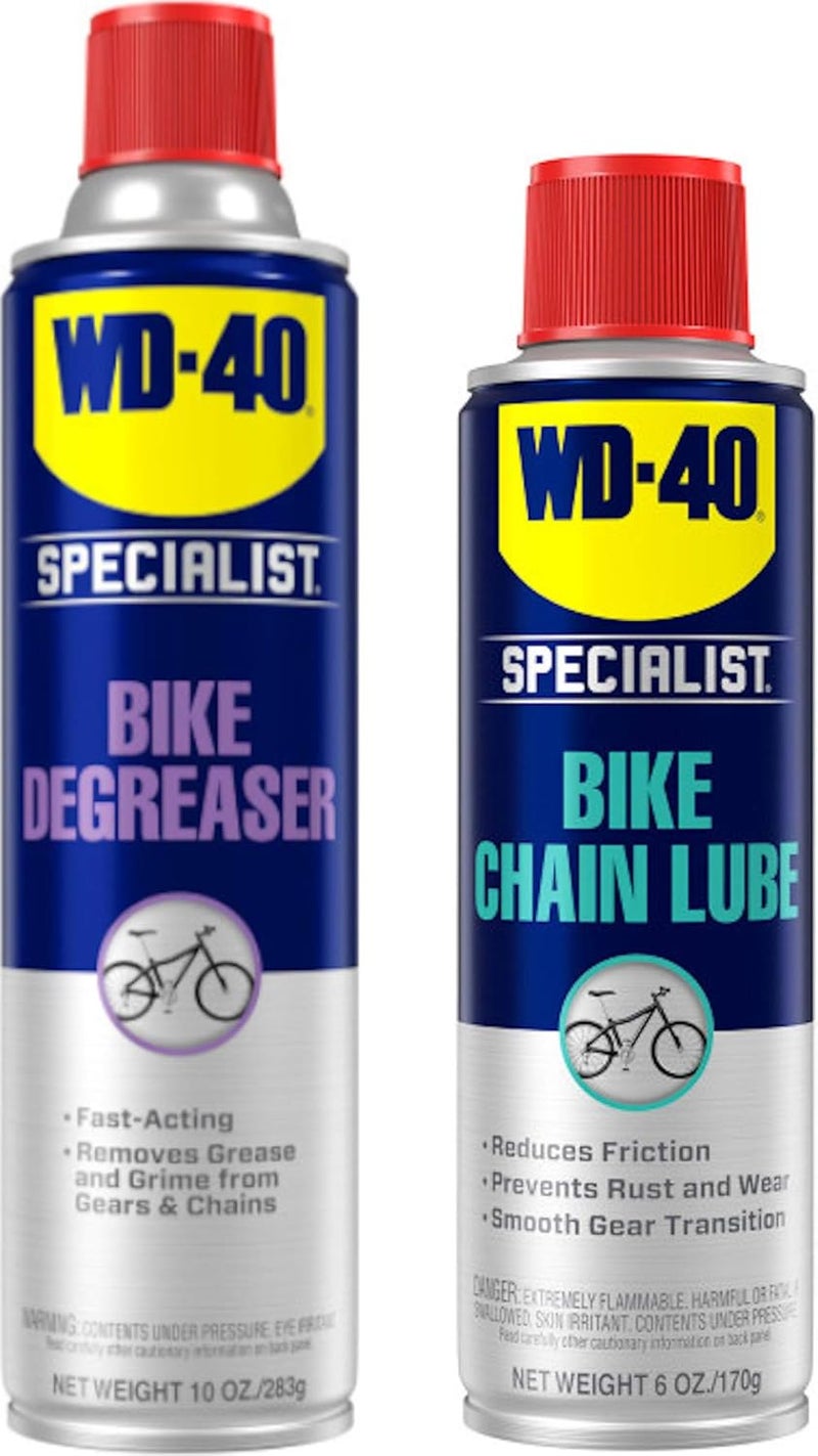WD40 All Conditions Bike Chain Lube and Chain Cleaner/Degreaser - Image 1