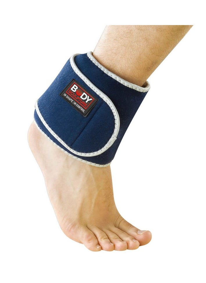 BODY SCULPTURE Ankle Wrap with Terry Cloth – Adjustable Compression Support for Ankle Stability, Pain Relief & Injury Recovery – Soft, Breathable & Comfortable Design 