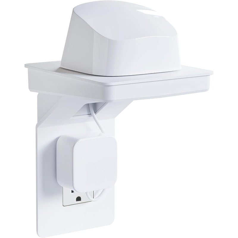 ECHOGEAR Outlet Shelf for Decora/GFCI Outlets - Next-Gen Design with Built-In Cord Storage & Room for Bulky Plugs - Quick Install with Included Hardware - Image 1