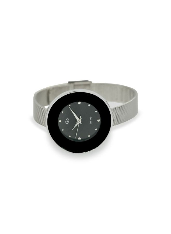 GO Women Water Resistant Analog Watch 695218 - 39 mm - Silver - Image 2