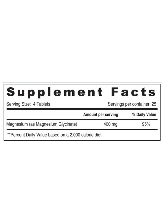 SUNSHINE NUTRITION صن شاين إن المغنيسيوم المخلب 400 مجم 100 قرص: 08413 - Image 2