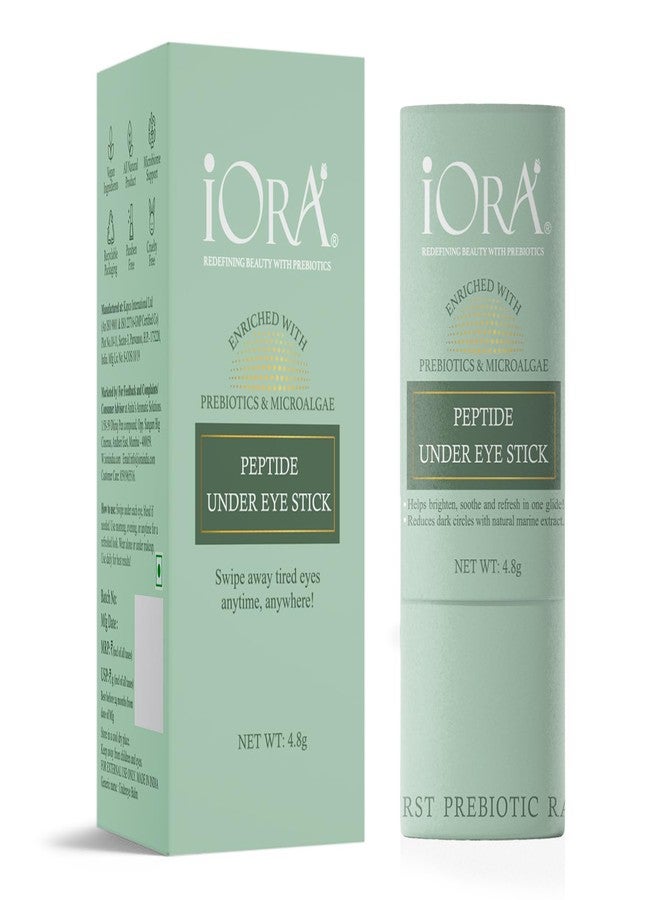 iORA Peptide Under Eye Stick for Dark Circles, Puffiness & Eye Bags | Cooling Anti-Aging Eye Cream Stick with Peptides | Brightening, Firming & Hydrating Care for Men & Women, 4.8 g (Pack of 1) - Image 1