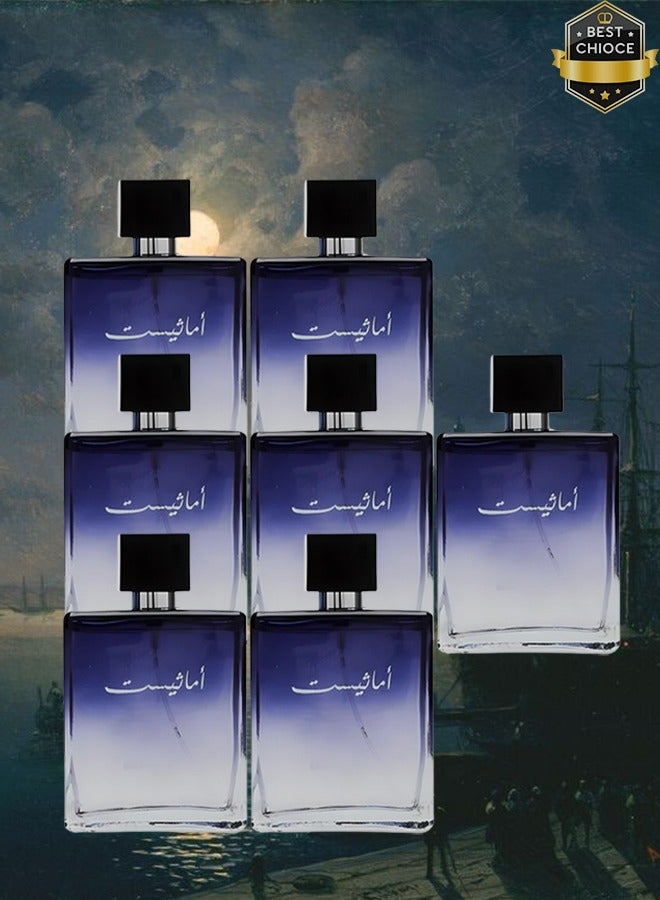 Amethyst 7 Pieces Amethyst Perfume For Unisex 100ml EDT - Image 1