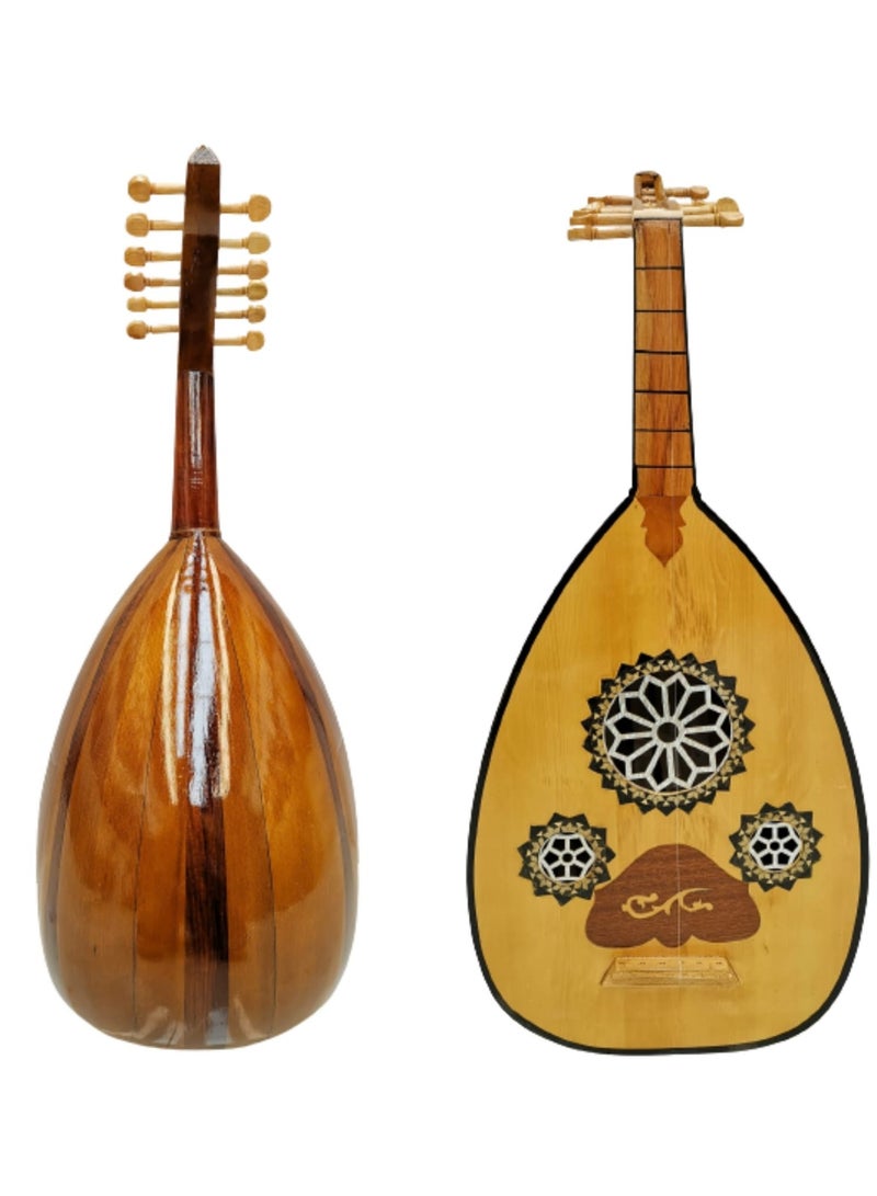 Generic A folded musical instrument with a divided ruler 