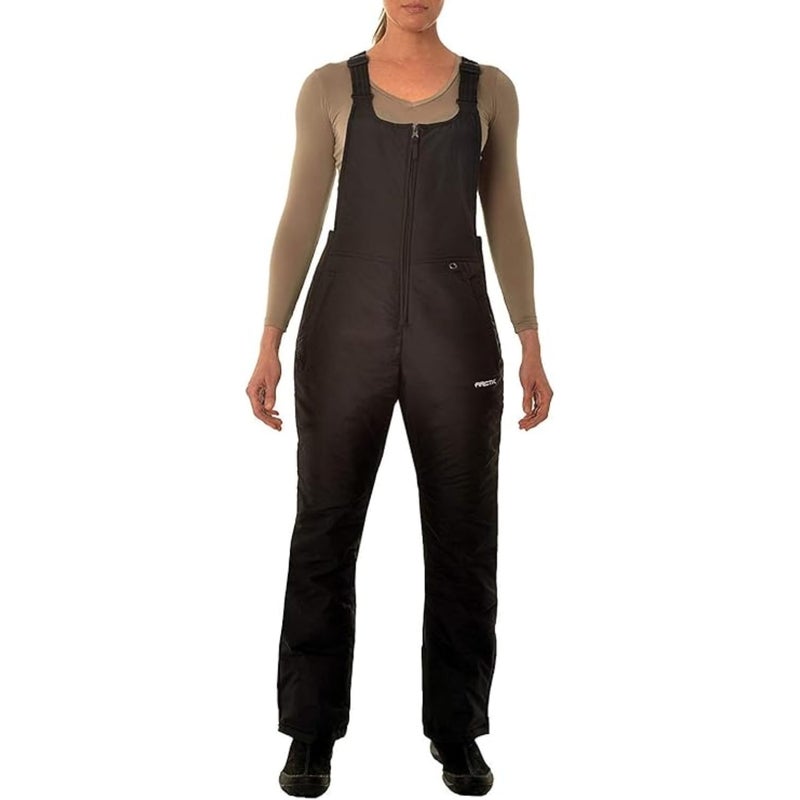 Arctix Women's Essential Insulated Bib Overalls, Black, 1X - Image 1