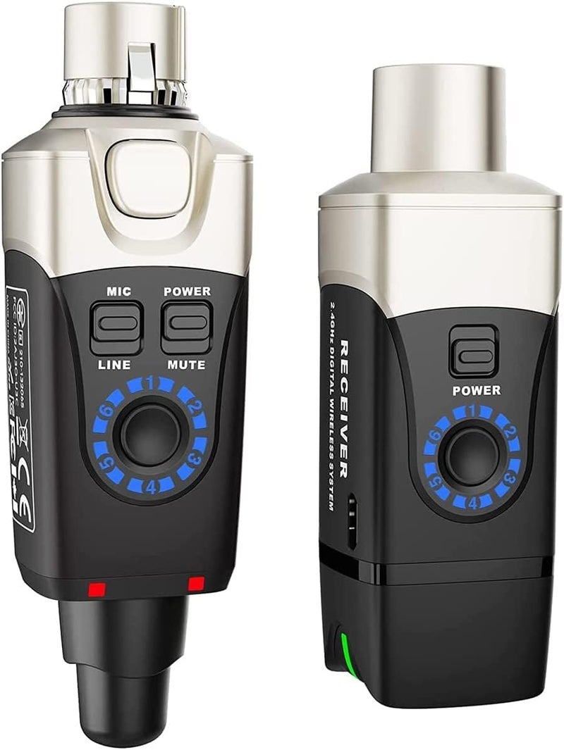 Xvive U3 Dynamic Microphone Wireless System with XLR Transmitter and Receiver - Image 1