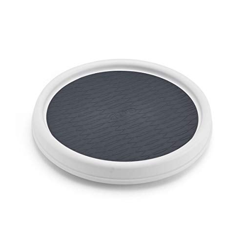 خزانة مطبخ كوبكو غير قابلة للانزلاق 9 بوصة أبيض رمادي