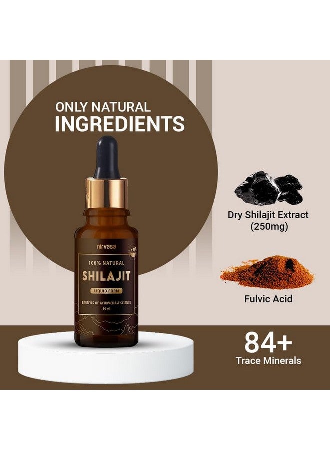 Nirvasa Pure Shilajit Liquid, Ayurvedic, Raw Shilajit For Men - 30 Ml X 1, Pack of 1 - Image 5