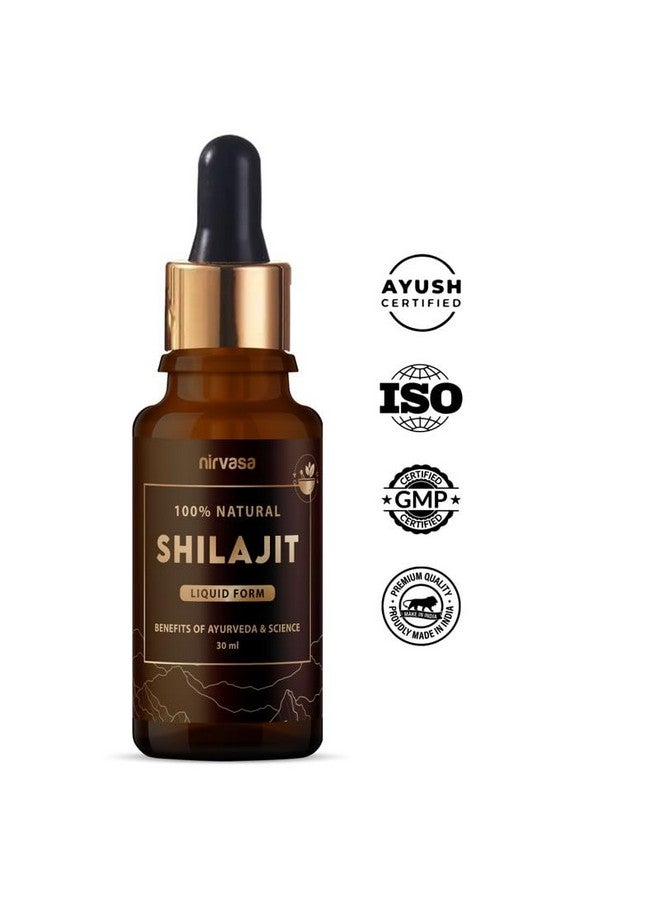 Nirvasa Pure Shilajit Liquid, Ayurvedic, Raw Shilajit For Men - 30 Ml X 1, Pack of 1 - Image 4