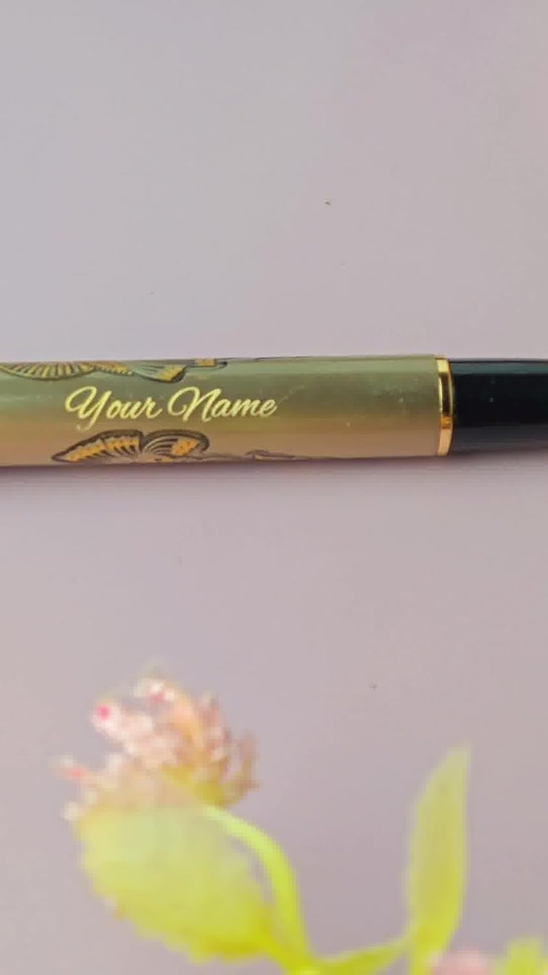 Yani Lord Shrinathji Luxury Gold Metal Roller Ball Pen | Premium Writing Instrument | Refillable German Jotter | Spiritual Gift | Office Supplies | Desk Accessory | Signature Pen (Shrinathji) - Image 4
