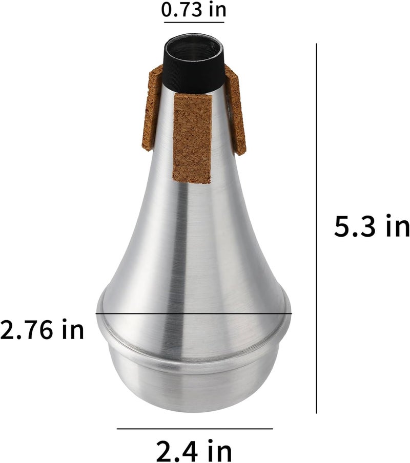 KAEZDD Lightweight Aluminum Practice Trumpet Mute Silencer for Jazz - Image 2