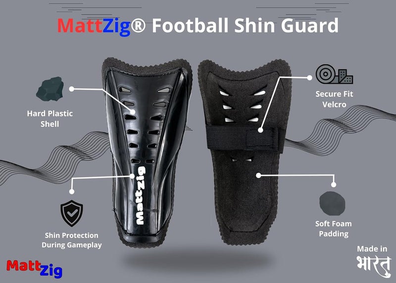 MATTZIG ® Club Football Kit (One Pair of Striped Lycra Socks + One Pair of Shin Guard + One Pair of Cotton Arm Sleeves + One Kit Bag) (Yellow, Black) - Image 3