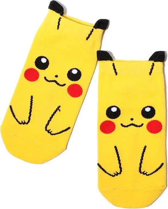 Bgk Unisex 4-Piece Pokemon Patterned Booties Socks Colorful Extra Comfortable