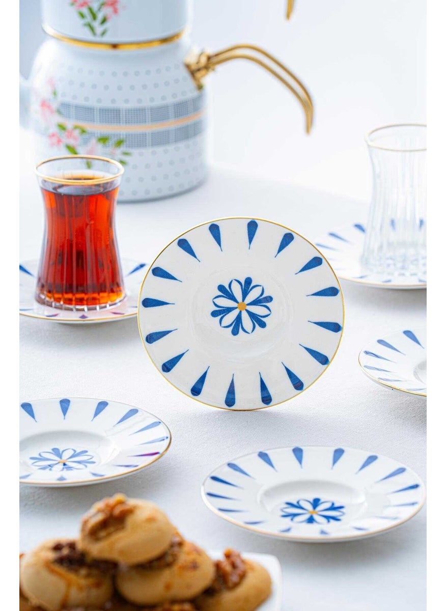 Acar - Bluno 6-Piece Porcelain Tea Plate - Image 1