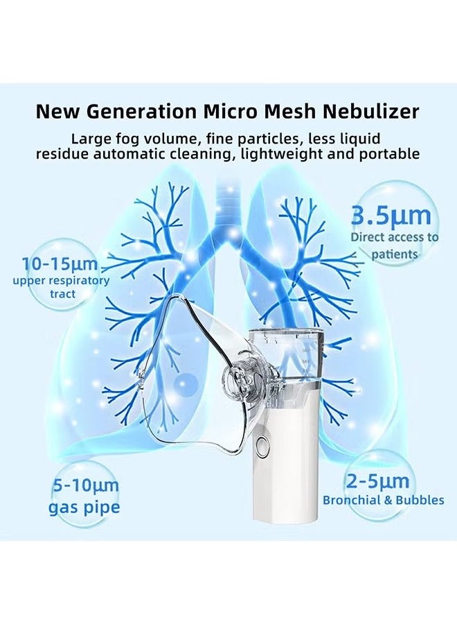 Generic Portable Nebulizer, Rechargeable Mesh Spacer Machine for Adult and Kid, for Home and Travel with 3 Modes, Handheld Nebulizer for Breathing Issues  - Image 5
