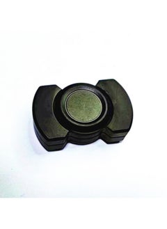 And Explosions All Stainless Steel Fingertip Gyro Finger Push Card Bone Coin Three-in-one EDC-Color:Black