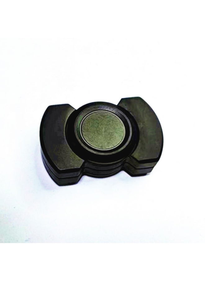 Generic - And Explosions All Stainless Steel Fingertip Gyro Finger Push Card Bone Coin Three-in-one EDC-Color:Black - Image 1