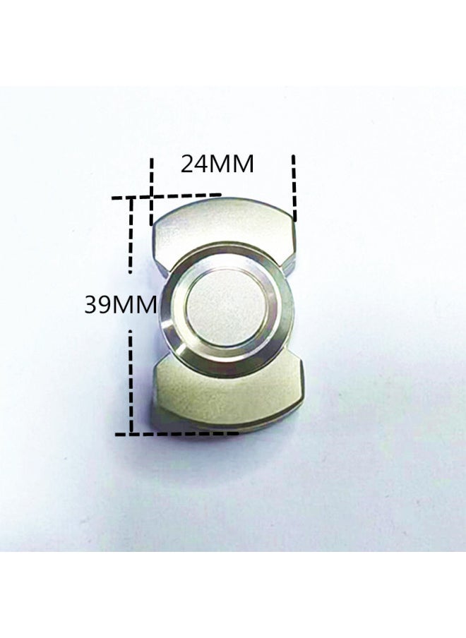 Generic - And Explosions All Stainless Steel Fingertip Gyro Finger Push Card Bone Coin Three-in-one EDC-Color:Black - Image 1