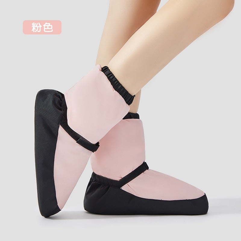 Generic Ballet Warm Boots for Women, Soft-Soled Dance Practice Cotton Shoes, Kidsrens Professional Velvet Thickeneded Winter Dance Warm Shoes ●Pink●