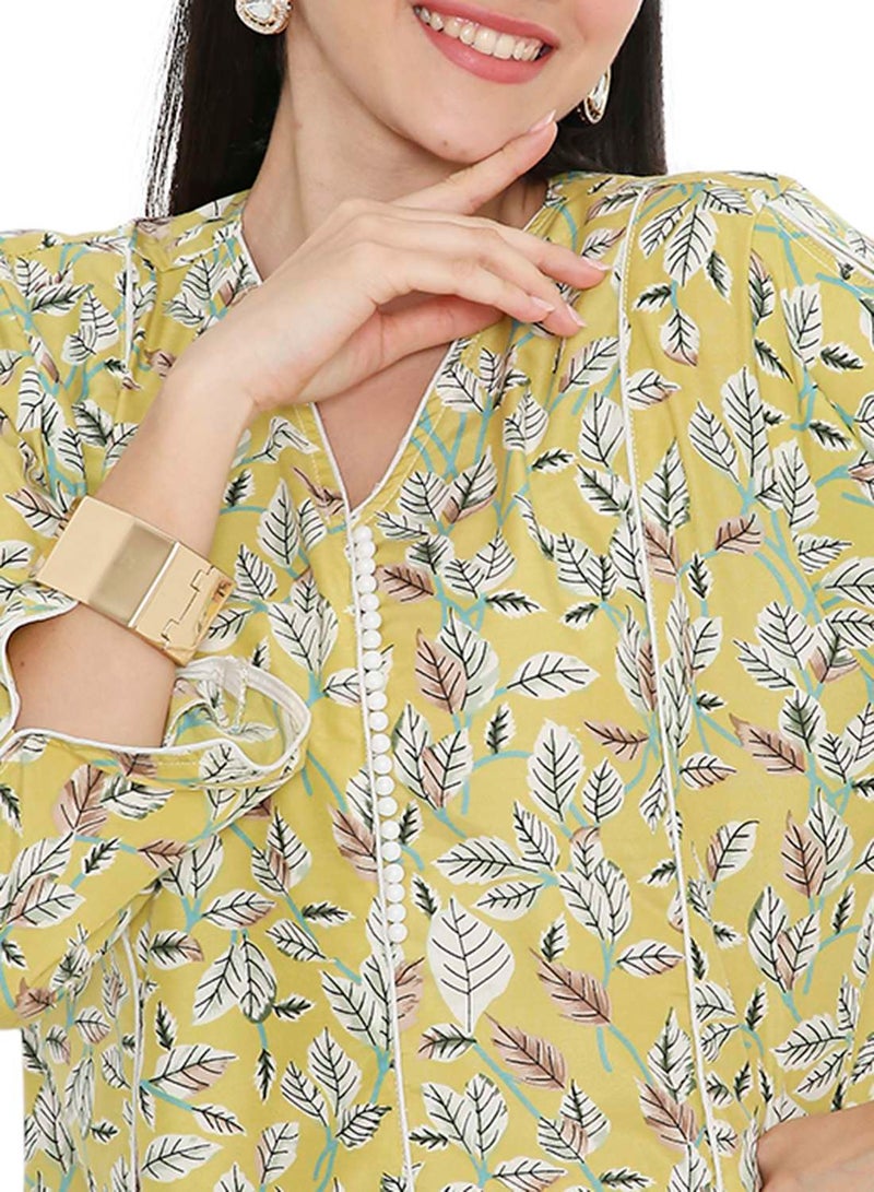 HANA & SARA MULTICOLOUR PRINTED UNIQUE STYLED ARABIC KAFTAN FARASHA JALABIYA DRESSES  - Image 3