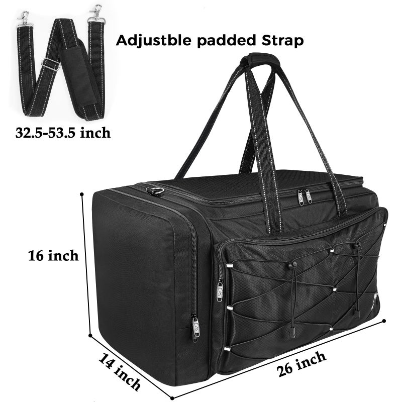 MATEIN Extra Large Catchers Gear Bag, 90 L Baseball Bag with Vented Shoes Compartment and Bat Holder for Baseball Equipment, Softball Duffle Fits Batting Mitten, Tball Gear, Helmet for Adult Men - Image 5