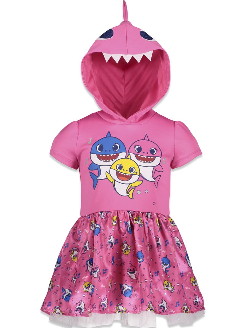Pinkfong فستان تنكر لفتاة صغيرة من بينكفونغ بيبي شارك 3T وردي - Image 1