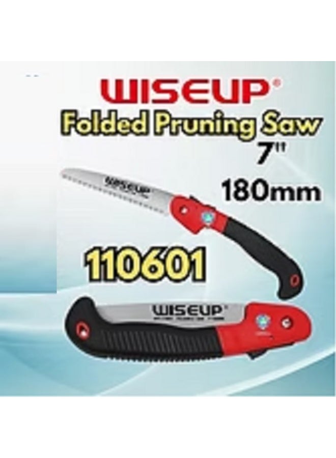 WISEUP Folding Saw,Heavy Duty 7"/180MM Inch Blade Hand Saw, Quality Steel, Curved Blade Hand Saw for Wood Camping, Dry Wood Pruning Saw - Image 4