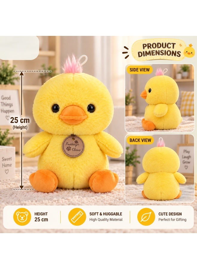 Soft Plush Stuffed Duck Teddy Bear – Yellow & Orange Plush Doll for Kids & Adults – Special Gift - Image 3
