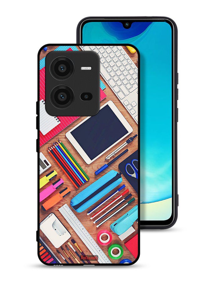 Tolwak Vivo V25 5G Protective Case Cover Girl Hobby Desk - Image 1