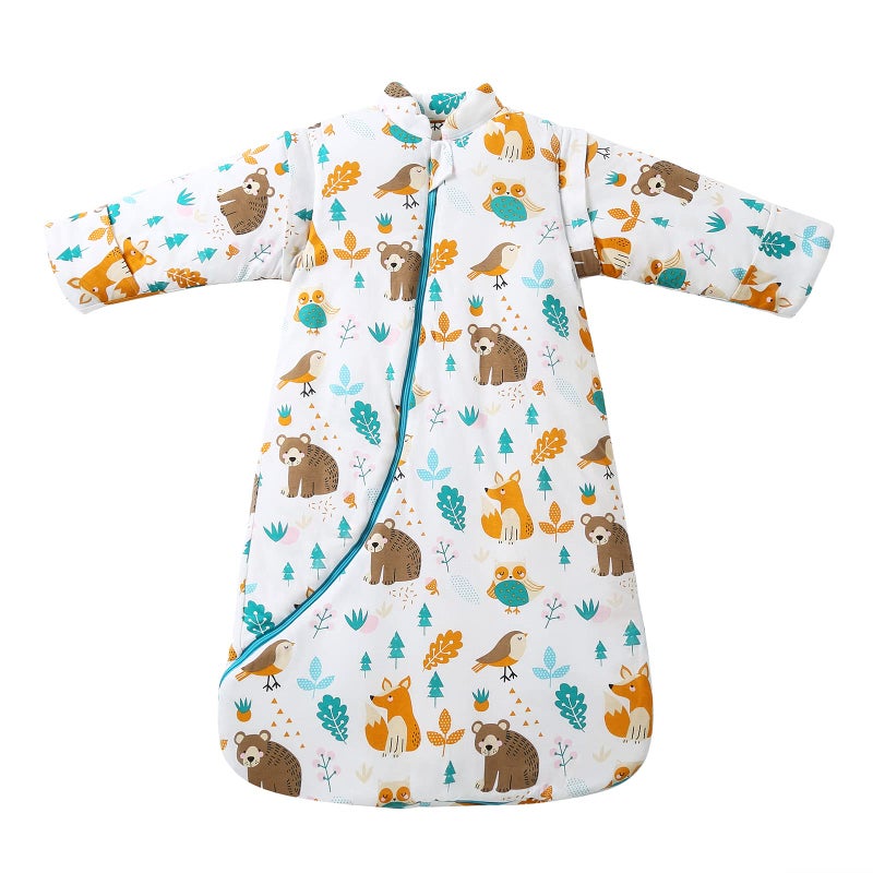 MIKAFEN Baby Winter Sleeping Bag Kids Sleeping Bag 3.5 Tog Organic Cotton Sleeping Bag Various Sizes from Birth to 4 Years Old (M/6-18months, Animal World) - Image 1
