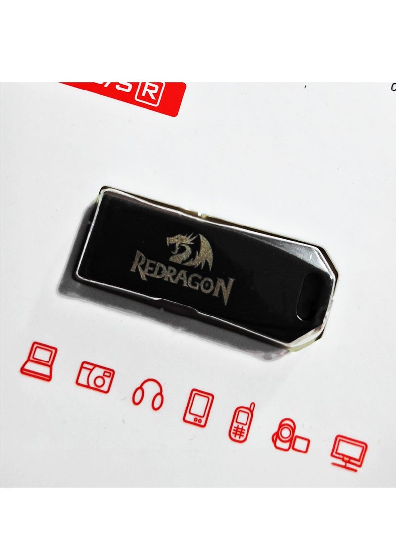 REDRAGON RU011 256GB High-Speed USB 3.2 Flash Drive – Ultra Fast 200MB/s Read Speed – Durable Metal Body – Compact & Stylish Design – Compatible with Laptop, PC, Smart TV, and Mobile Devices  - Image 3