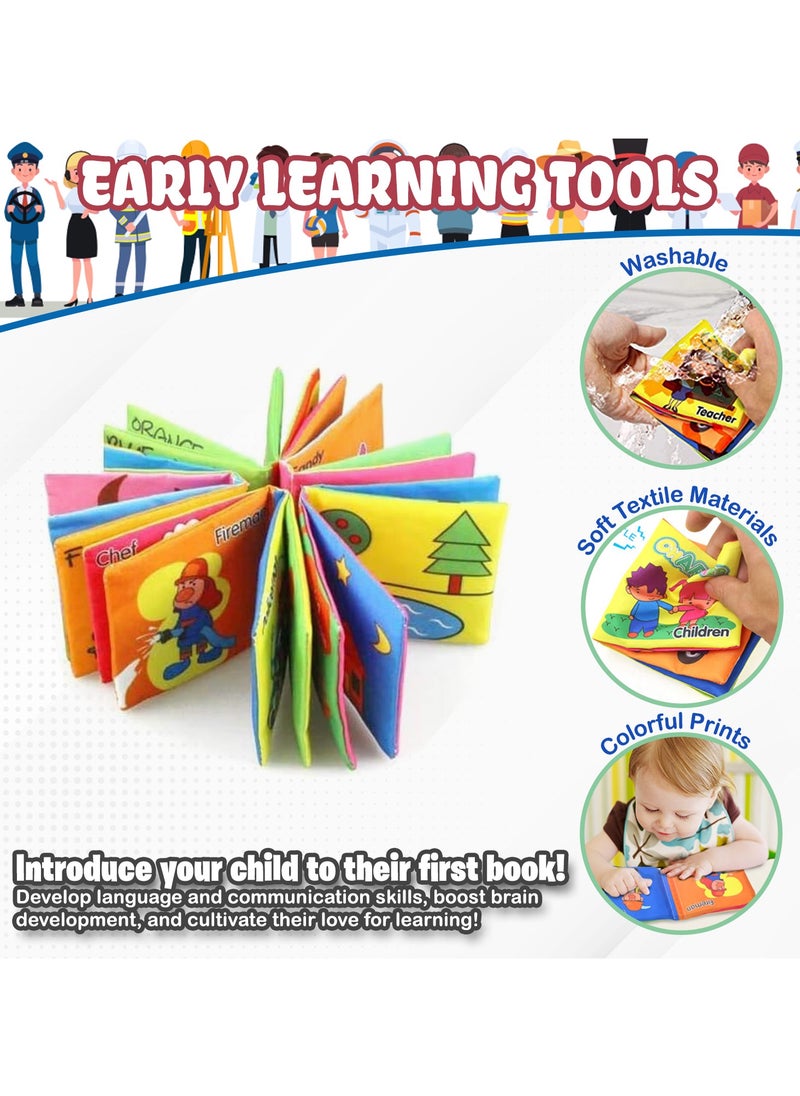 Home Smart Home Smart Soft Cloth Book for Toddlers with Squeaky Sound Early Learning Activity book for Boys and Girls  - Image 4
