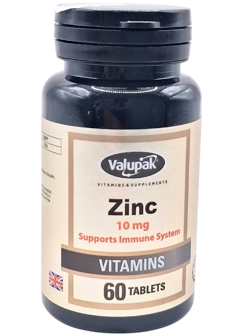 Valupak Zinc 10Mg Tablets 60S