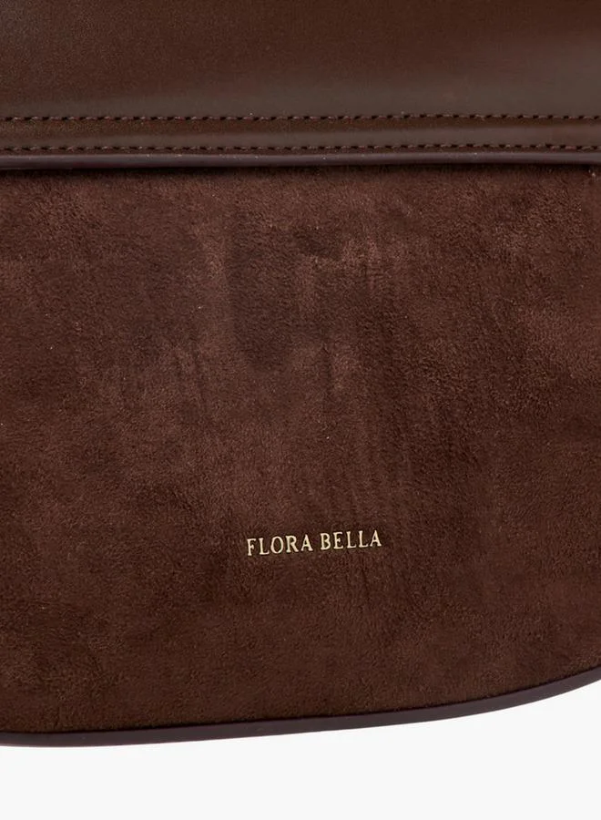 Flora Bella By Shoexpress Solid Crossbody Bag with Twist Lock Closure