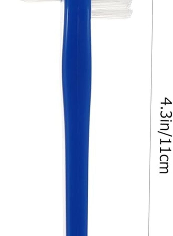 2Pcs Double Head Denture Cleaning Brush For Adults Fresh Breath White - Image 3